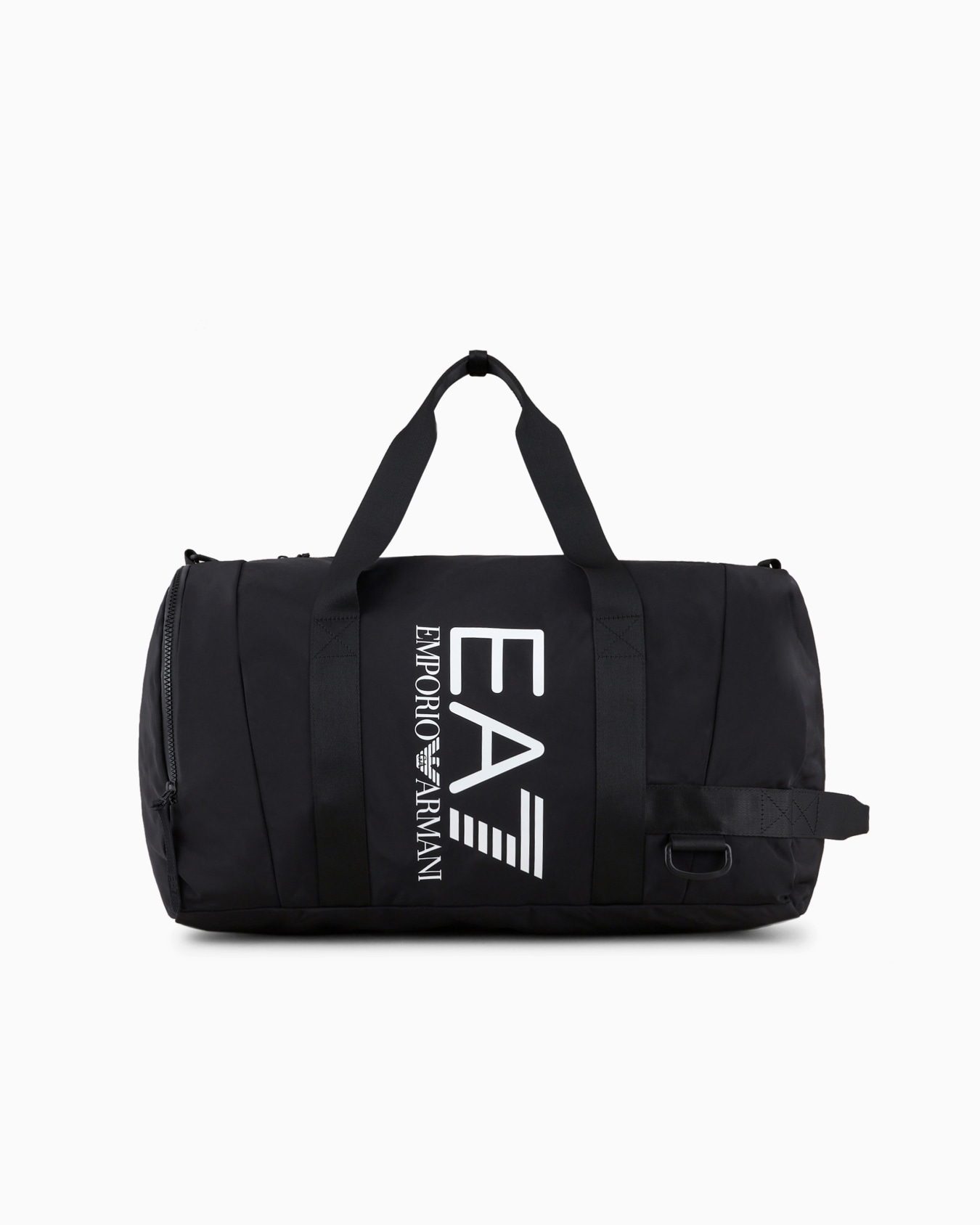 Technical-fabric duffel bag with oversized logo Slide 0
