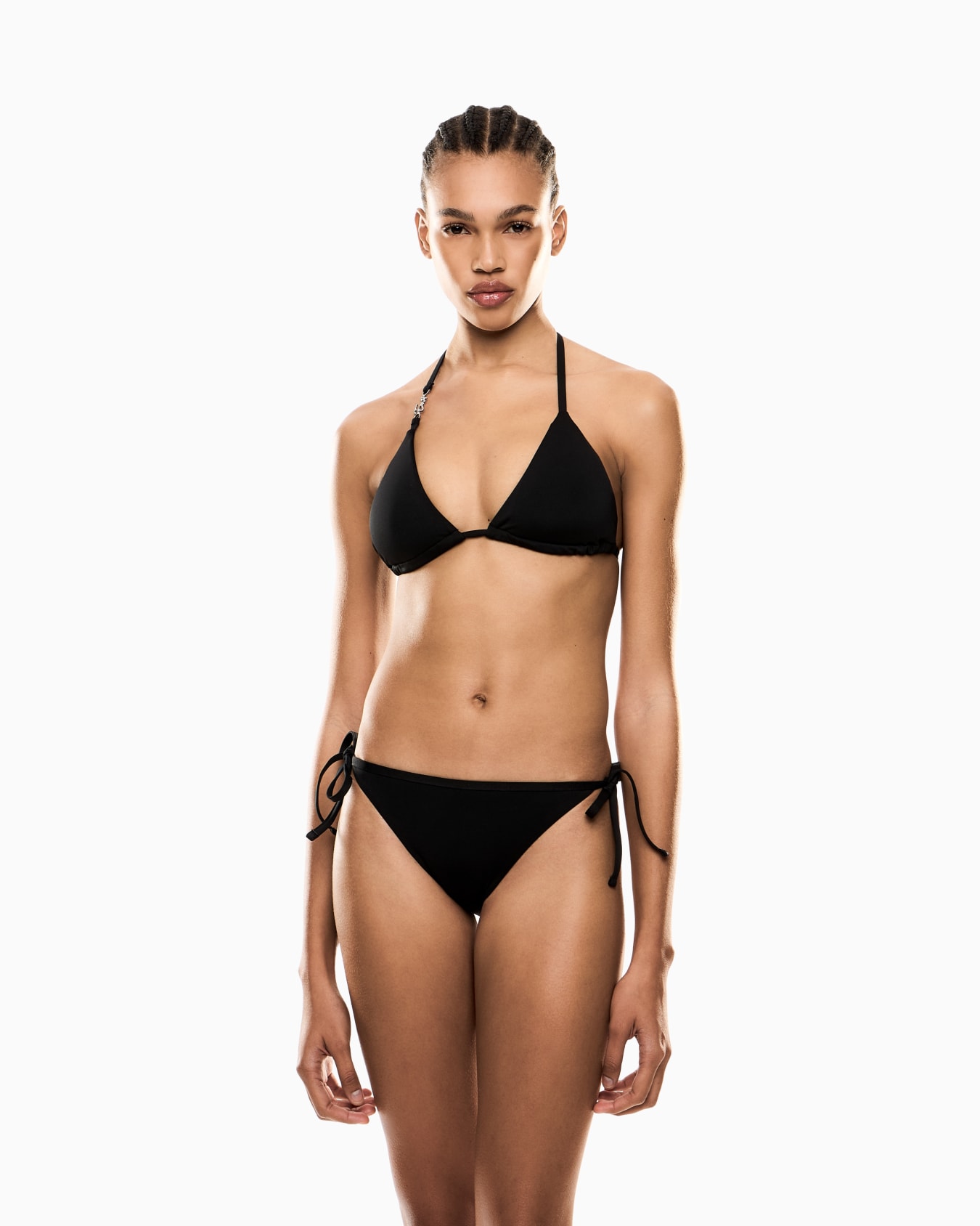 Triangle bikini in technical fabric Slide 3