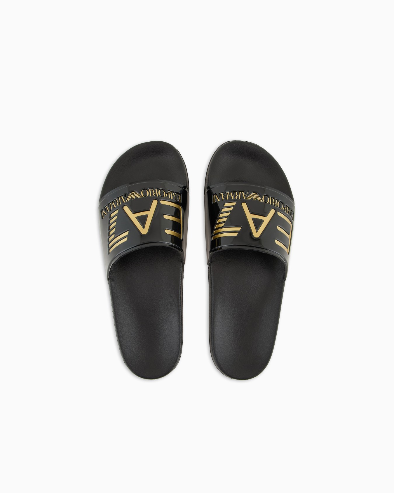 Claquettes avec grand logo Diapositive 2