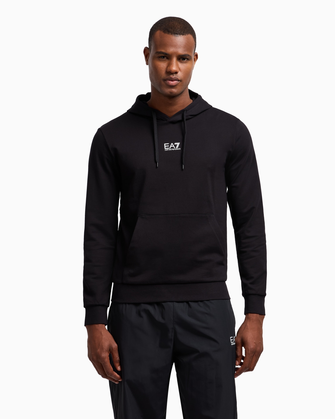 Core Identity cotton hooded sweatshirt Slide 3
