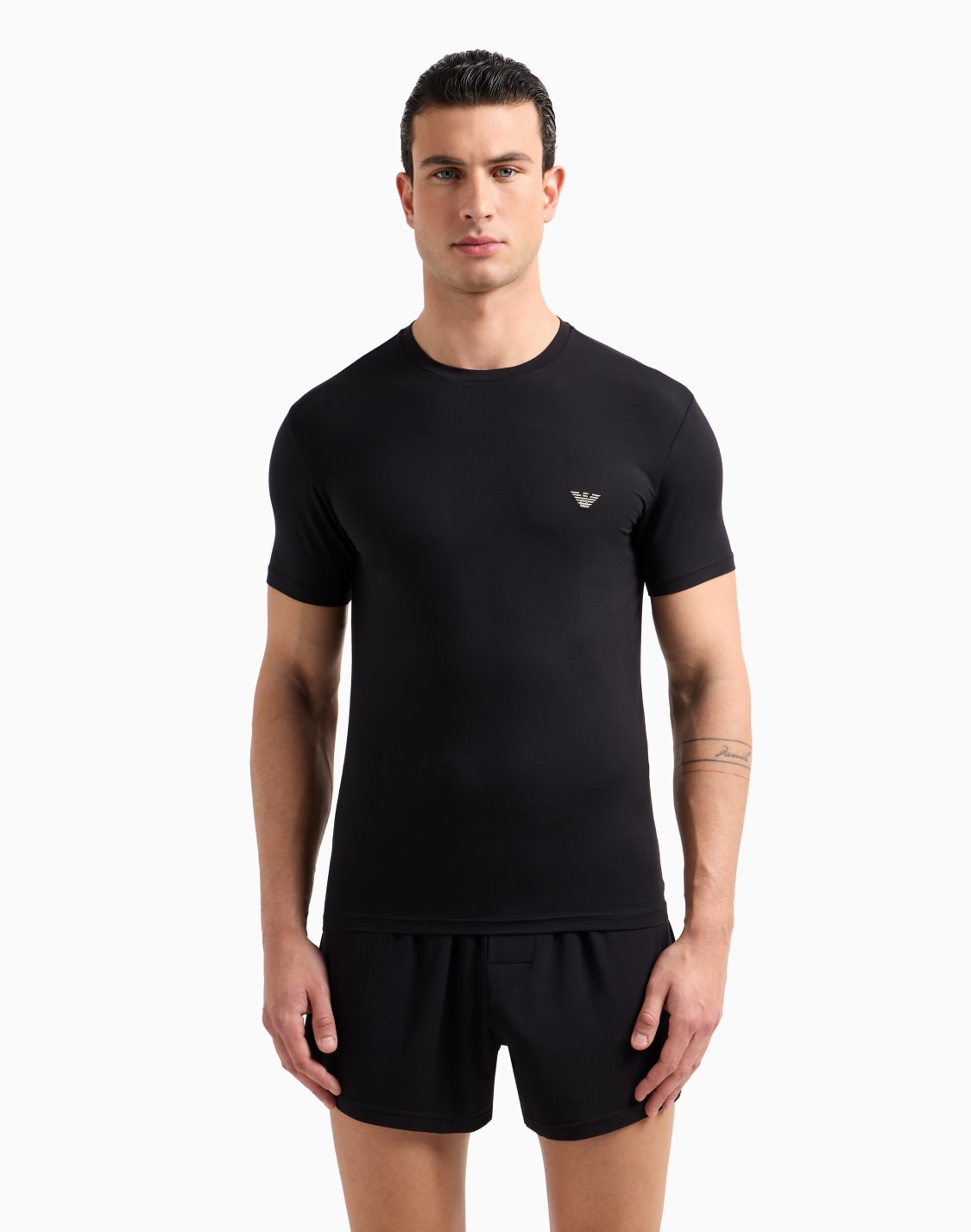 fitted-loungewear-t-shirt-in-soft-modal-black--emporio-armani