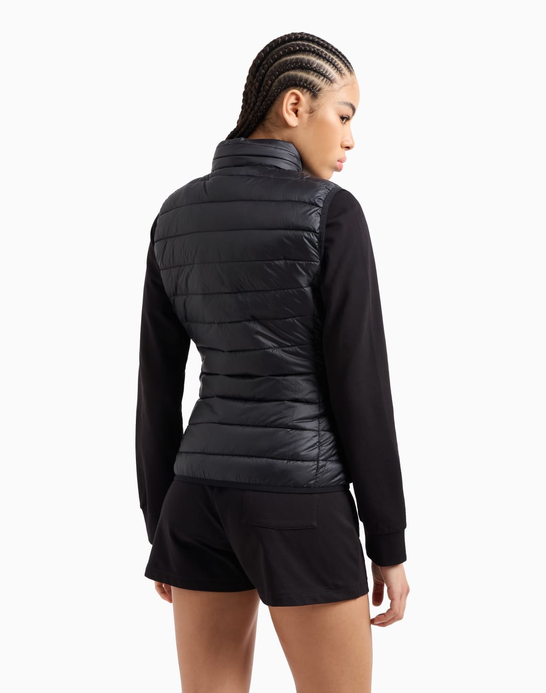 core-lady-recycled-nylon-blend-padded-gilet-black--ea7