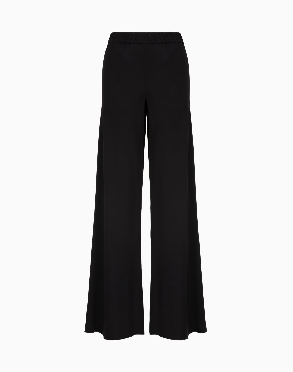 hose-mit-ausgestelltem-saum-aus-dreilagigem-seiden-georgette-schwarz--giorgio-armani
