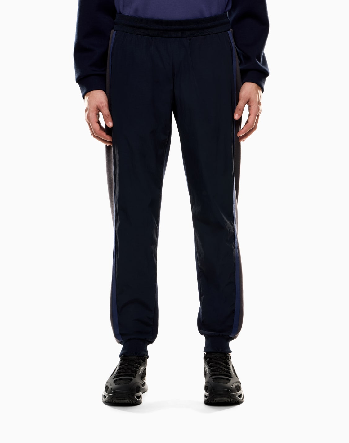 athletic-colour-block-joggers-in-a-nylon-and-viscose-blend-navy-blue--ea7