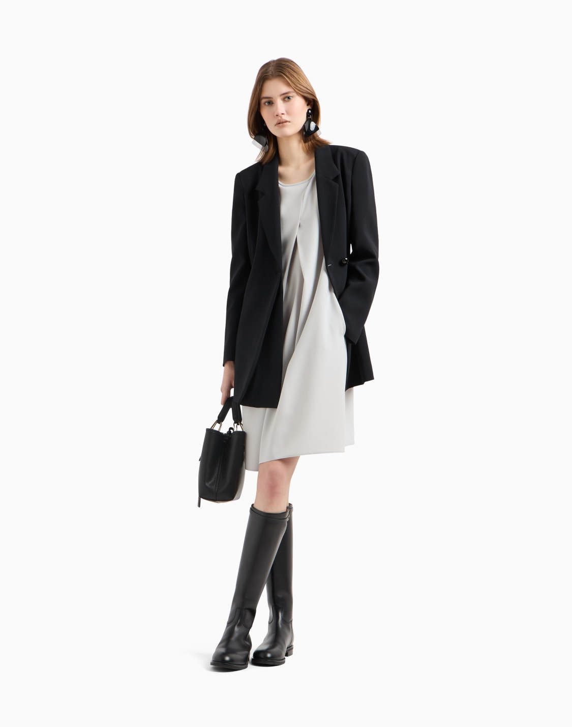 techno-cady-flared-dress-with-oversized-godet-pleat-grey--emporio-armani