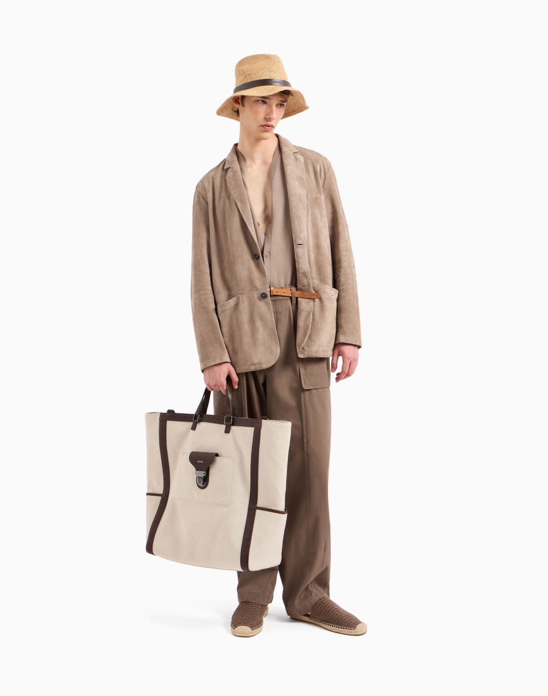 cotton-cargo-trousers-beige--emporio-armani