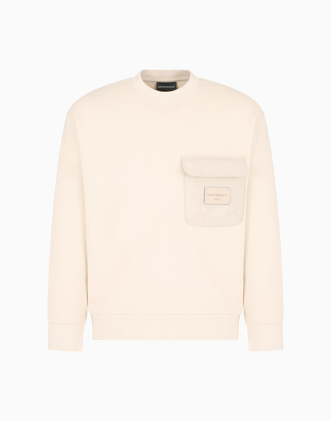 asv-french-terry-jersey-sweatshirt-with-padded-pocket-and-logo-patch-beige--emporio-armani