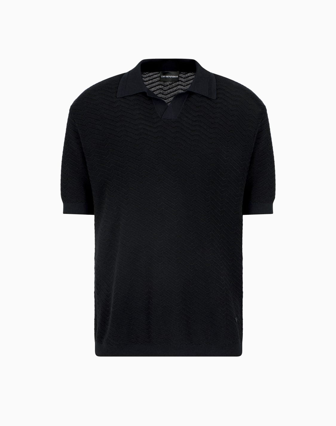 asv-wool-and-lyocell-blend-polo-collar-jumper-with-patterned-stitches-navy-blue--emporio-armani