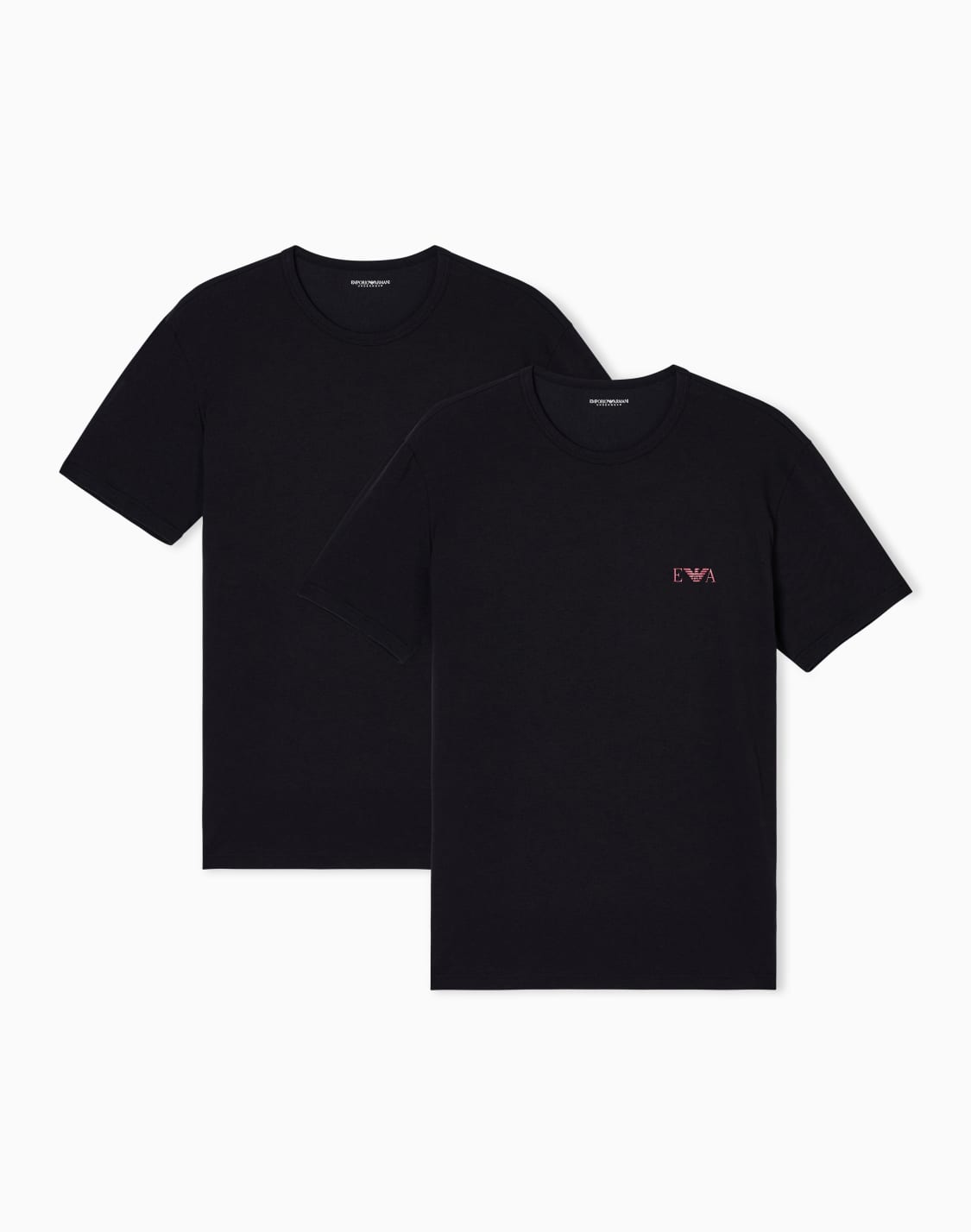 two-pack-of-loungewear-fitted-t-shirts-with-a-bold-monogram-logo-black--emporio-armani