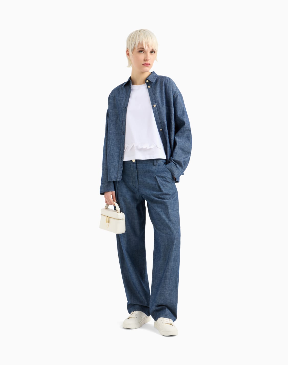 シグネチャロゴ-メッシュレイヤド-半袖クルネックtシャツ-ホワイト--armani-exchange