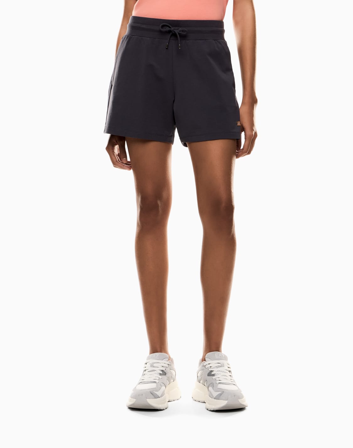 core-lady-stretch-cotton-jersey-fleece-shorts-grey--ea7